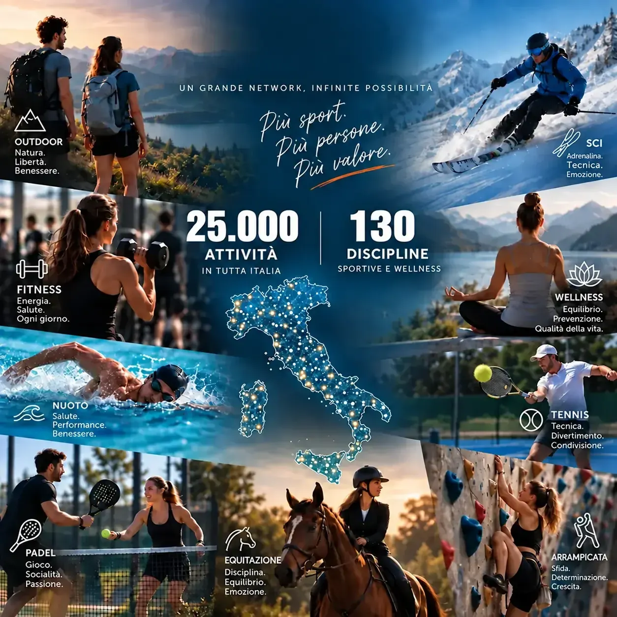 Akuerò Club: un network in tutta Italia con 25.000 attività e 130 discipline sportive e wellness